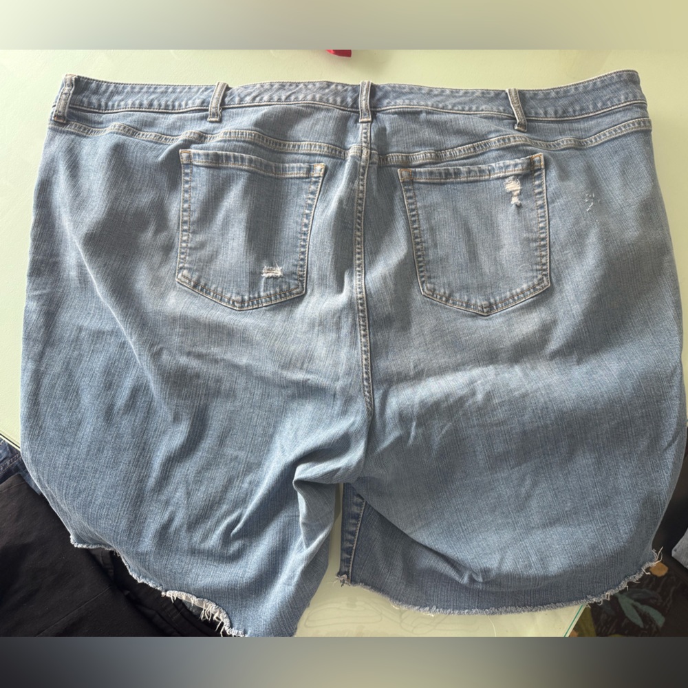 Torrid Blue Distressed Denim Shorts size 30 - Picture 5 of 5
